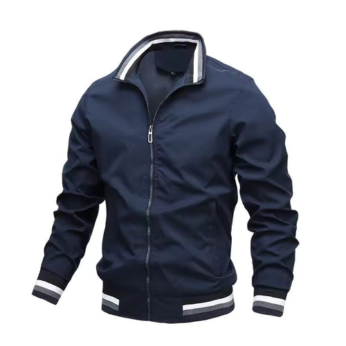 Blaue Jacke